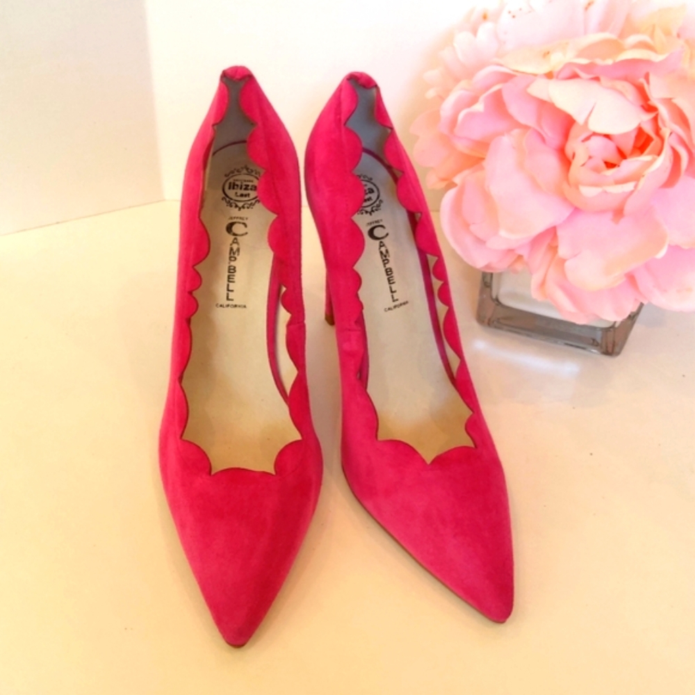 Jeffrey Campbell hot pink high heels pumps shoes - Picture 3 of 13